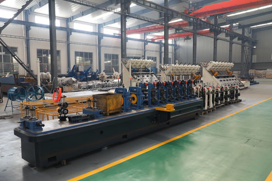 دستگاه آسیاب لوله جوش ZY20 HF φ10-26mm لوله فولادی گرد 0.4-1.5mm 100kW خط حالت جامد