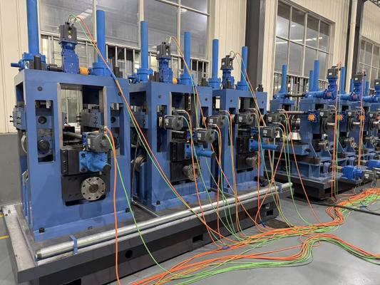 دستگاه آسیاب لوله جوش ZY20 HF φ10-26mm لوله فولادی گرد 0.4-1.5mm 100kW خط حالت جامد