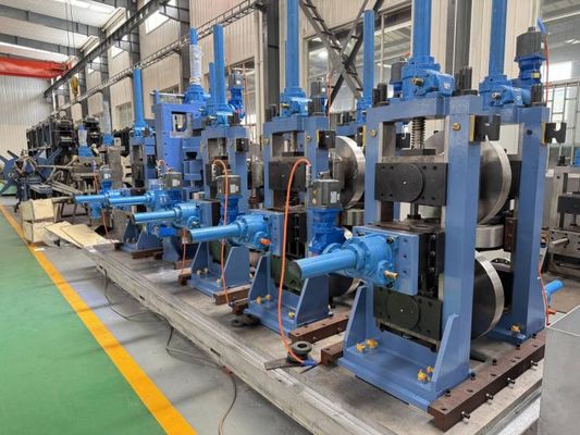 دستگاه آسیاب لوله جوش ZY20 HF φ10-26mm لوله فولادی گرد 0.4-1.5mm 100kW خط حالت جامد